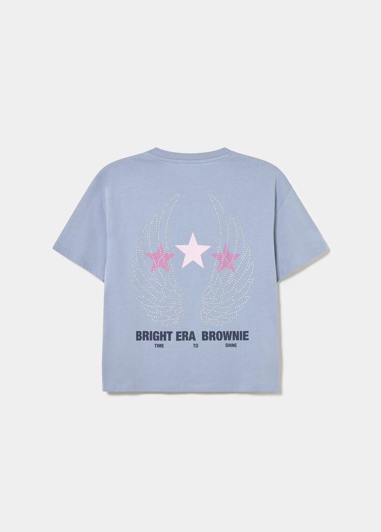 Camiseta alas tachas