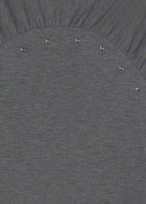 T-Shirt mit Nieten am Vorderteil