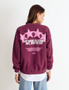 Sudadera print estrellas y tachas