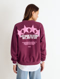 Star-print studded sweatshirt