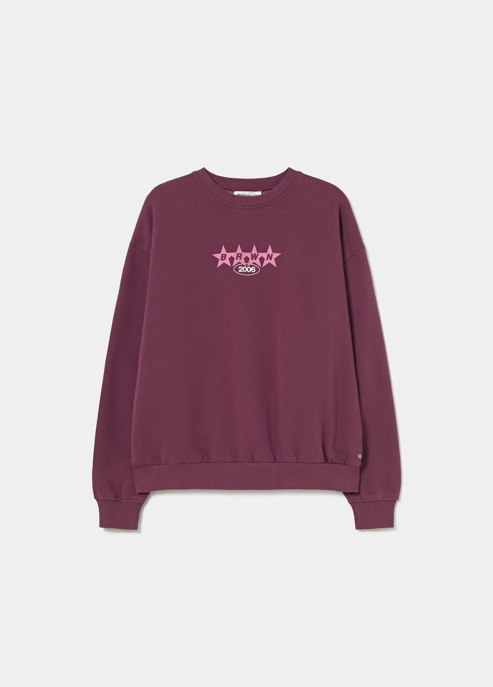 Star-print studded sweatshirt