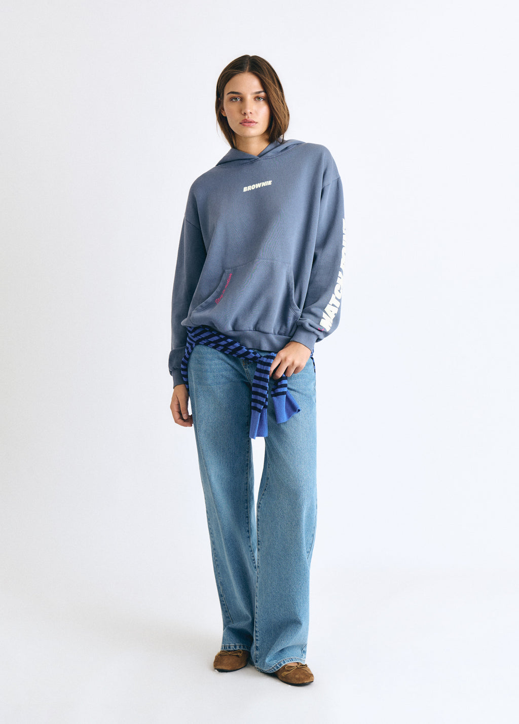 Sudadera capucha print
