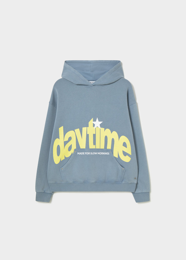 Sudadera capucha print bolsillo