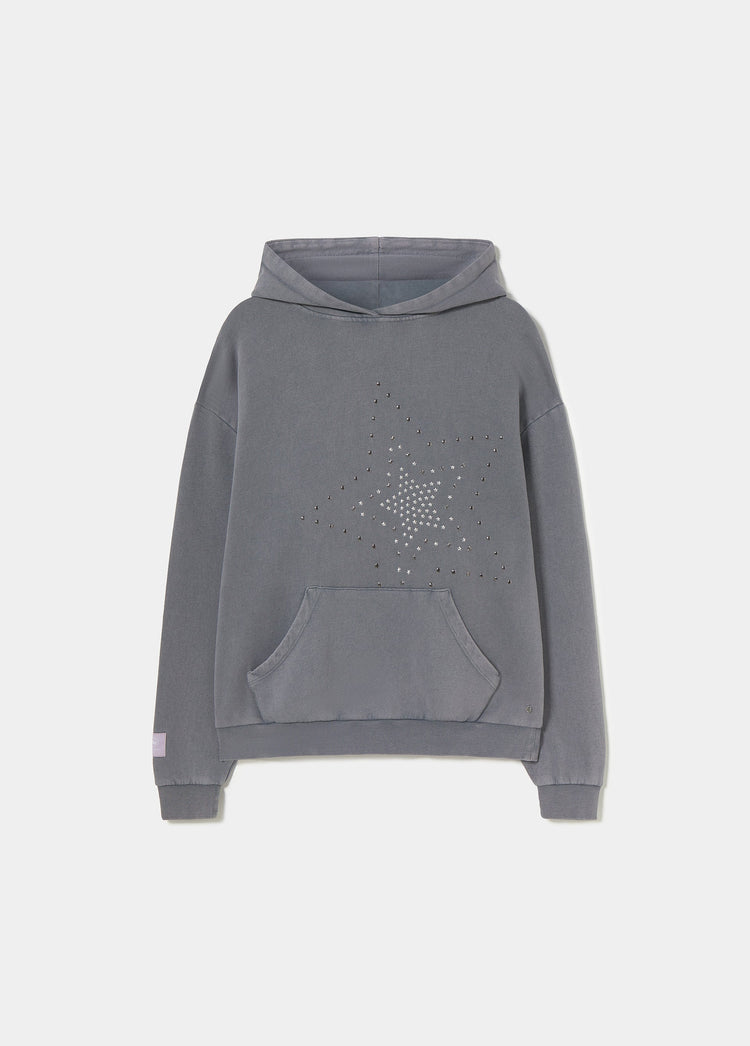 Sudadera capucha tachas