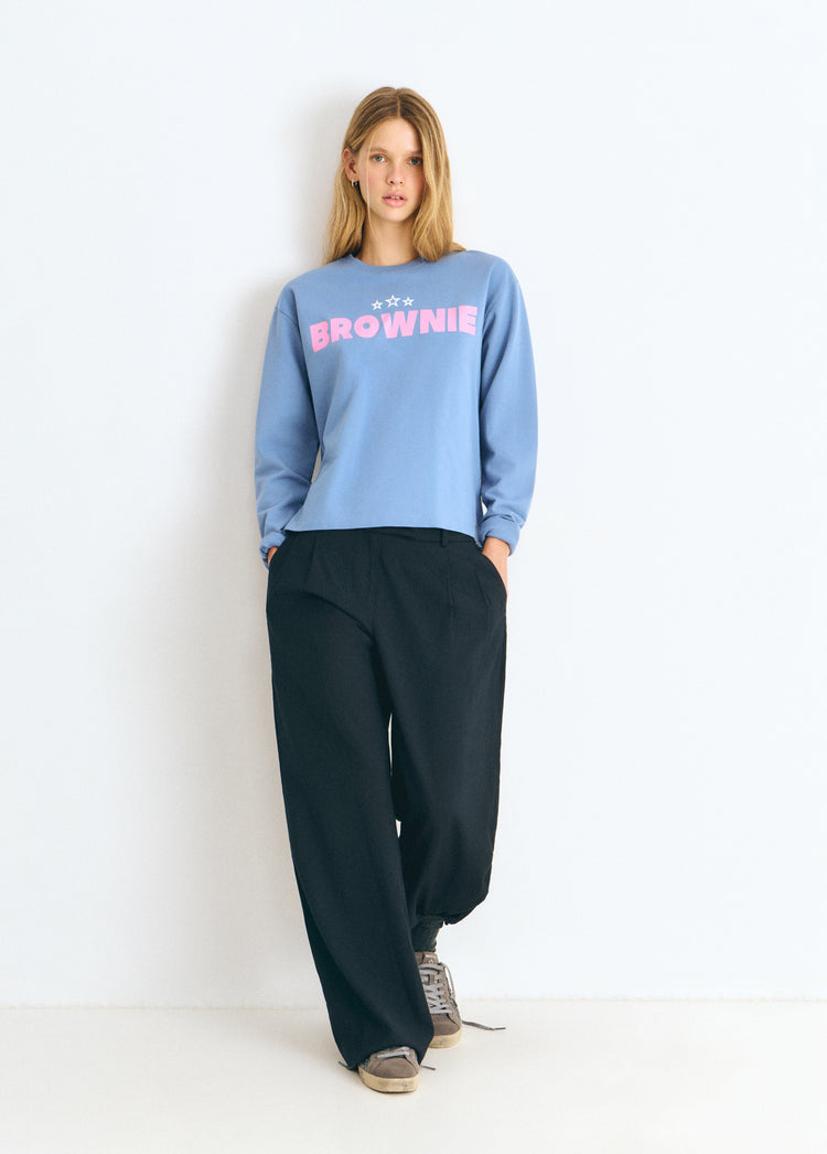 Star print sweatshirt