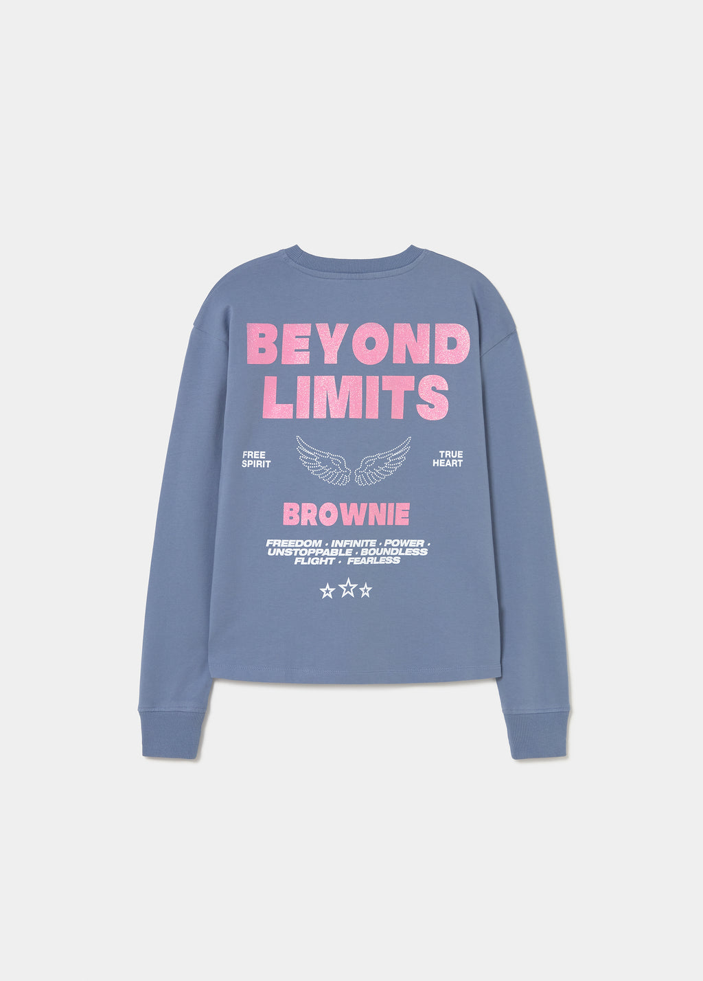 Sweatshirt com estampado de estrelas