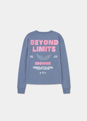 Star print sweatshirt