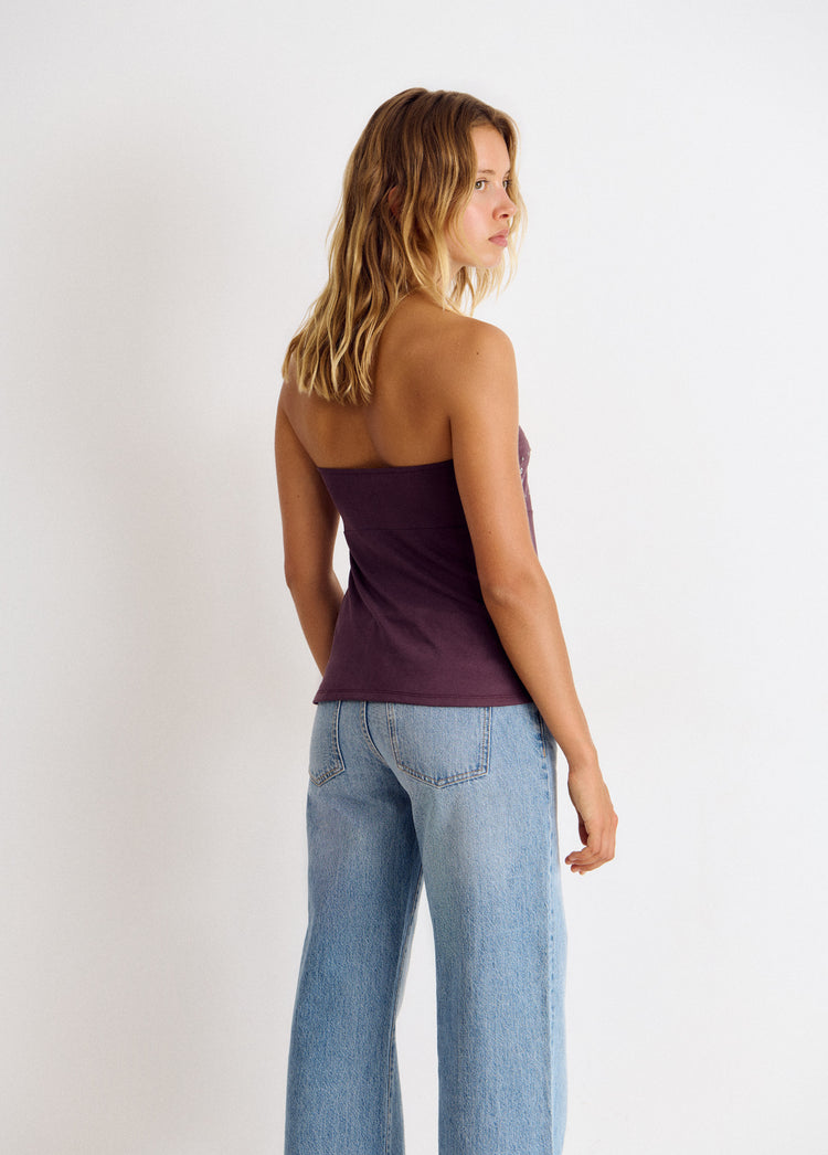 Top bandeau tachas