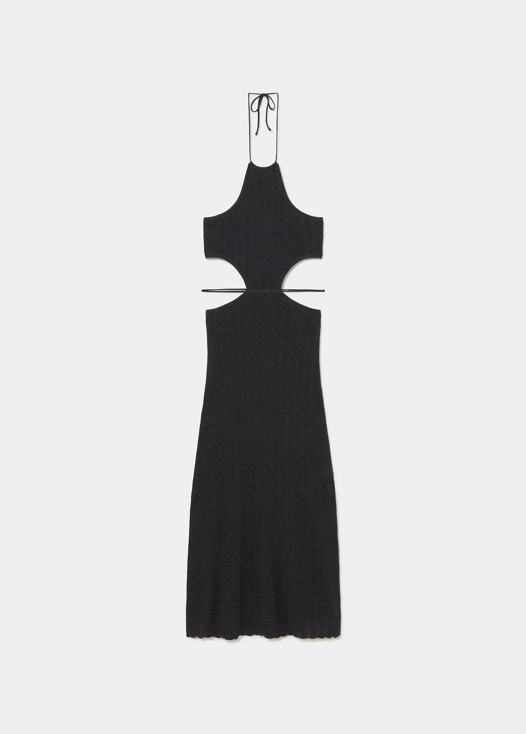 Vestido halter cut-out