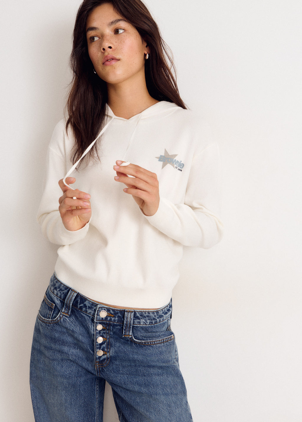 Jersey capucha estampado