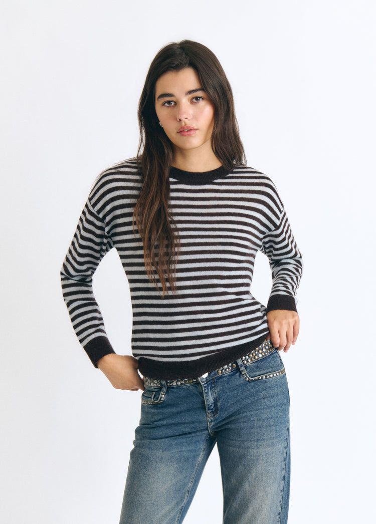 Jersey rayas cuello redondo