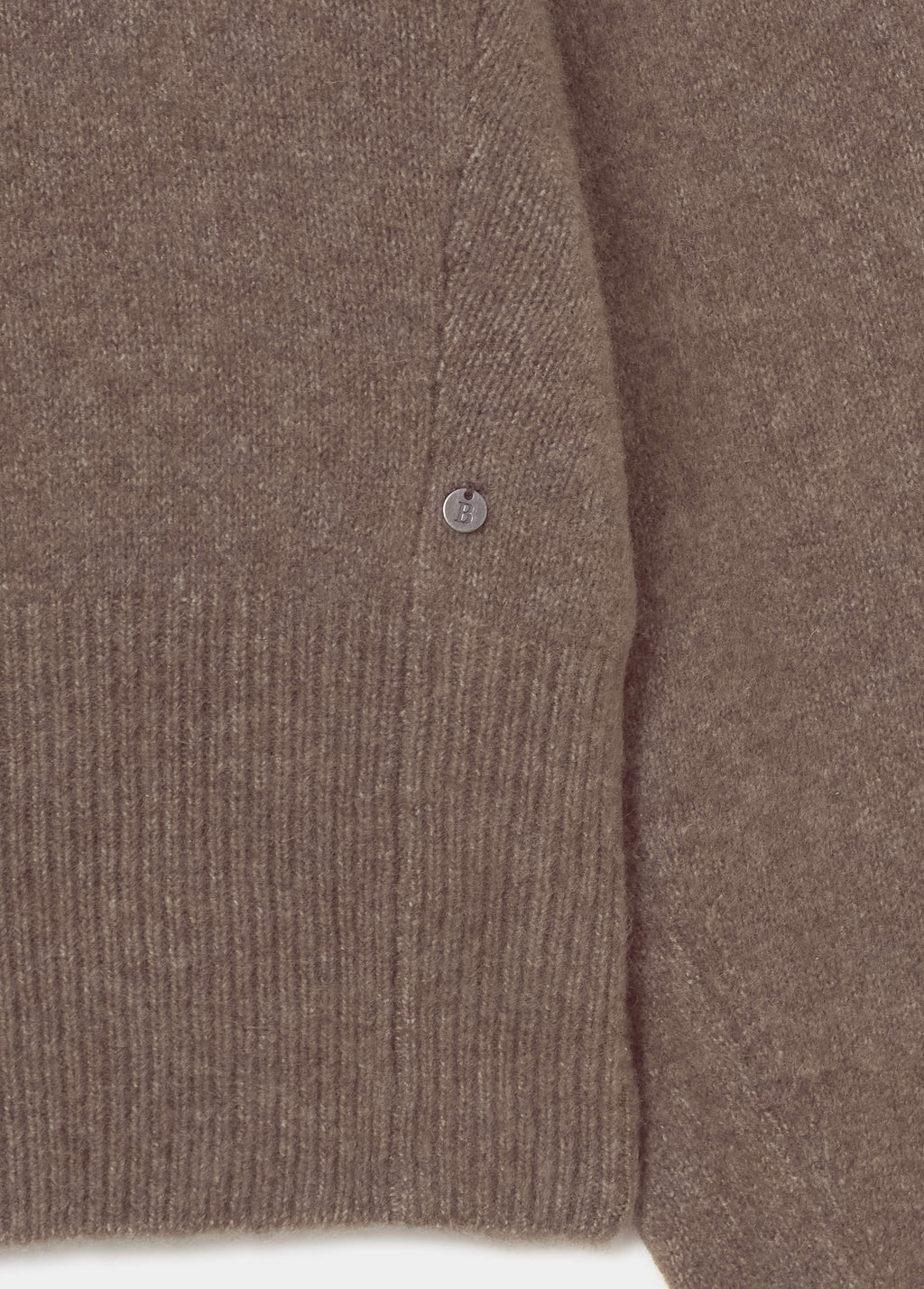 Pull à manches amples côtelé