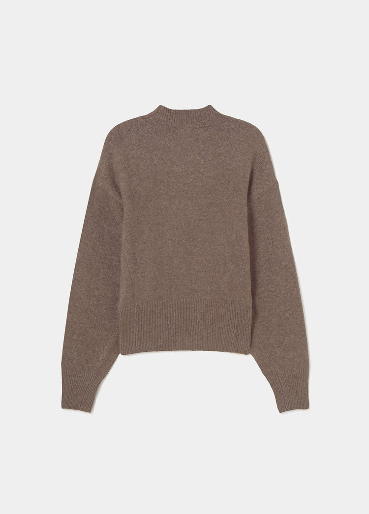 Ribbed wide-sleeve sweater