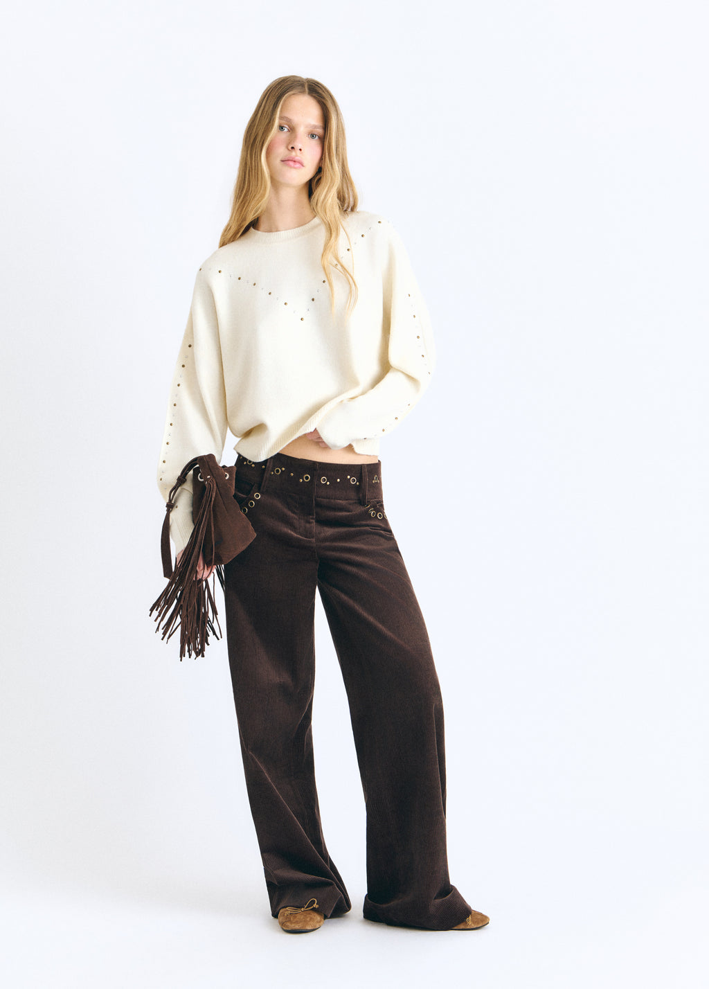 Pullover mit Nieten