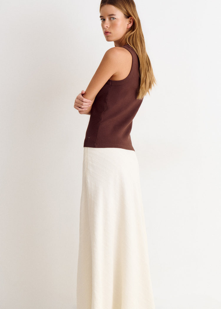 Falda larga rústica