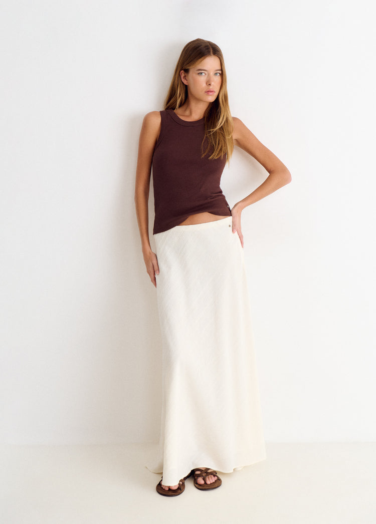 Falda larga rústica