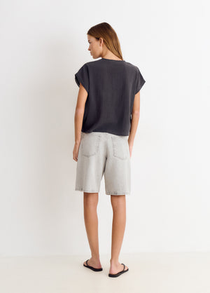 Blusa lentejuelas sin mangas