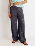Pantaloni harem con paillettes