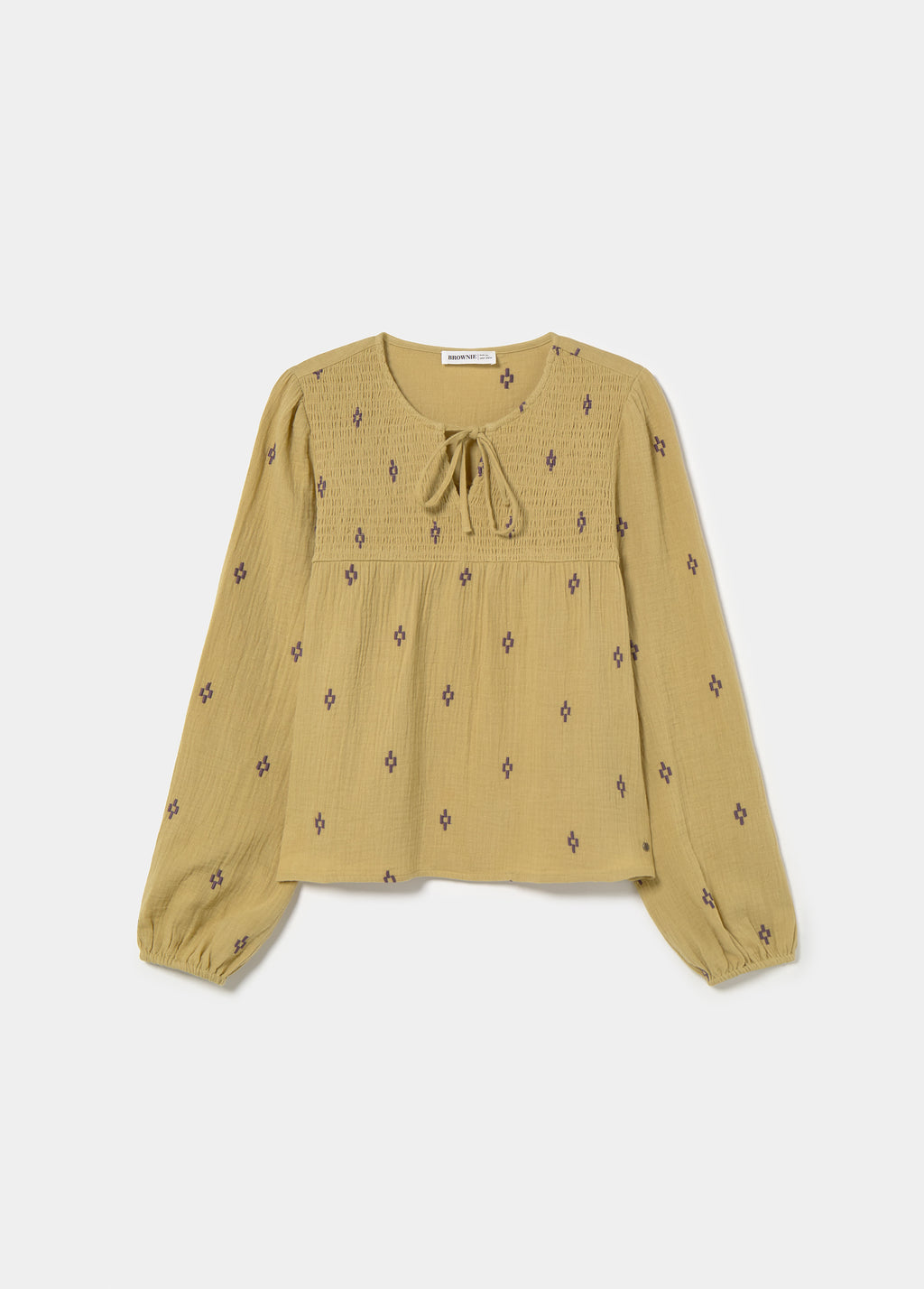 Blusa smock bordado