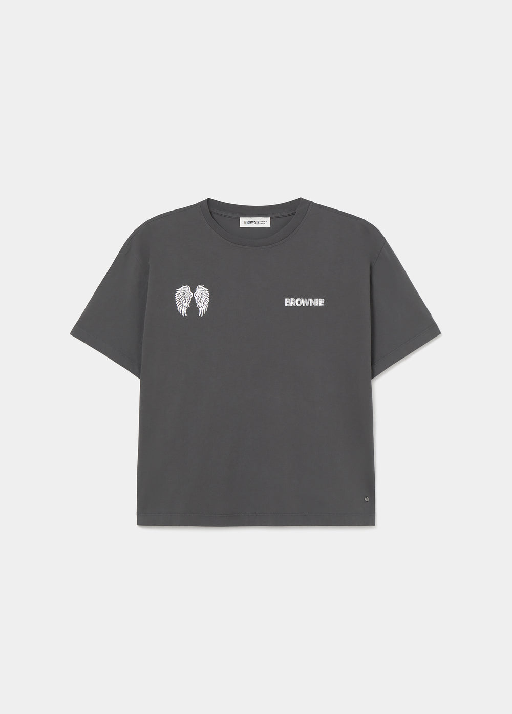 T-shirt met pailletten vleugels