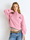 Printed zip-up sweatshirt