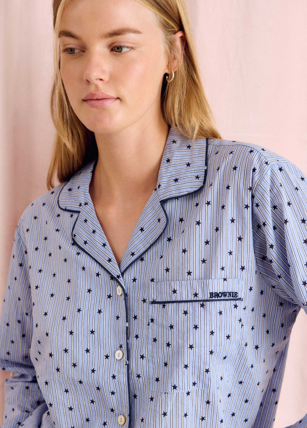 Pijamas rayas azul