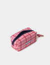 Large checked pencil case
