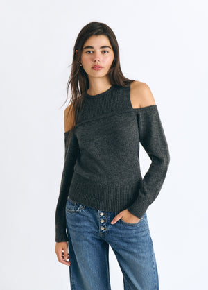 Pullover mit ausgeschnittenen Schultern