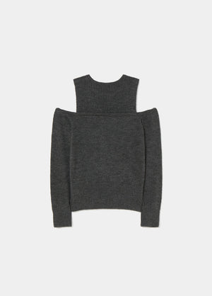 Pullover mit ausgeschnittenen Schultern