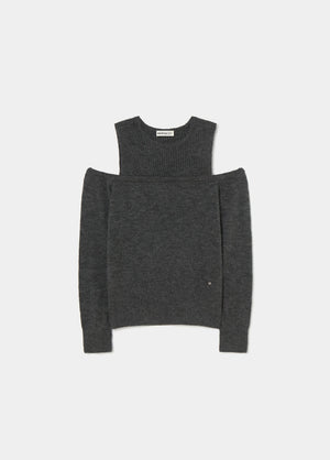 Pullover mit ausgeschnittenen Schultern