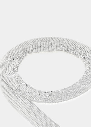 Metal mesh necklace