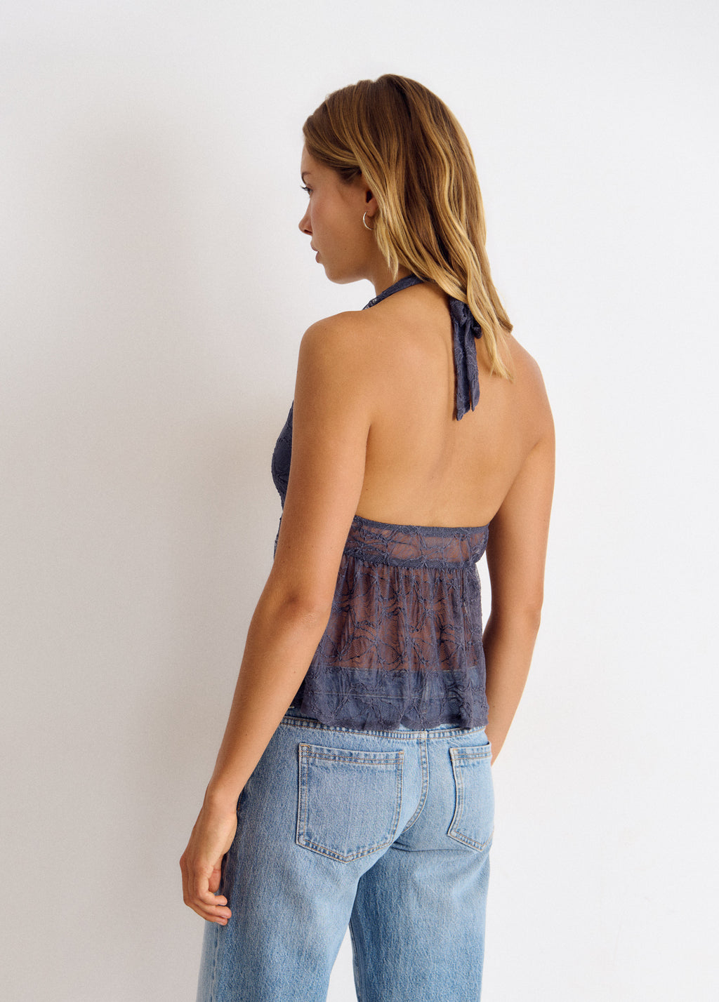 Top halter lace