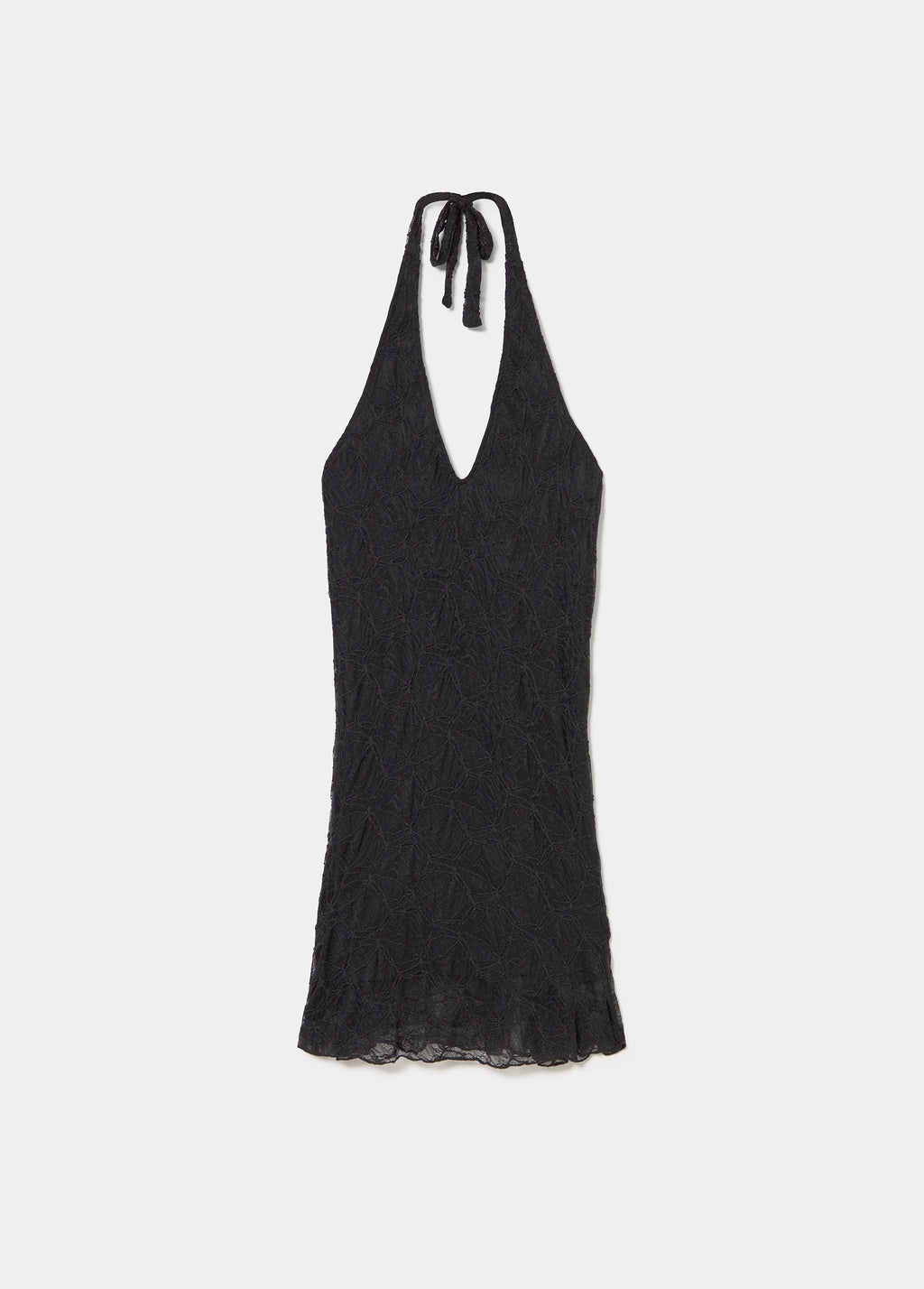 Vestido halter lace