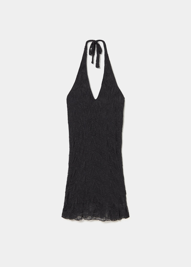 Lace halter dress