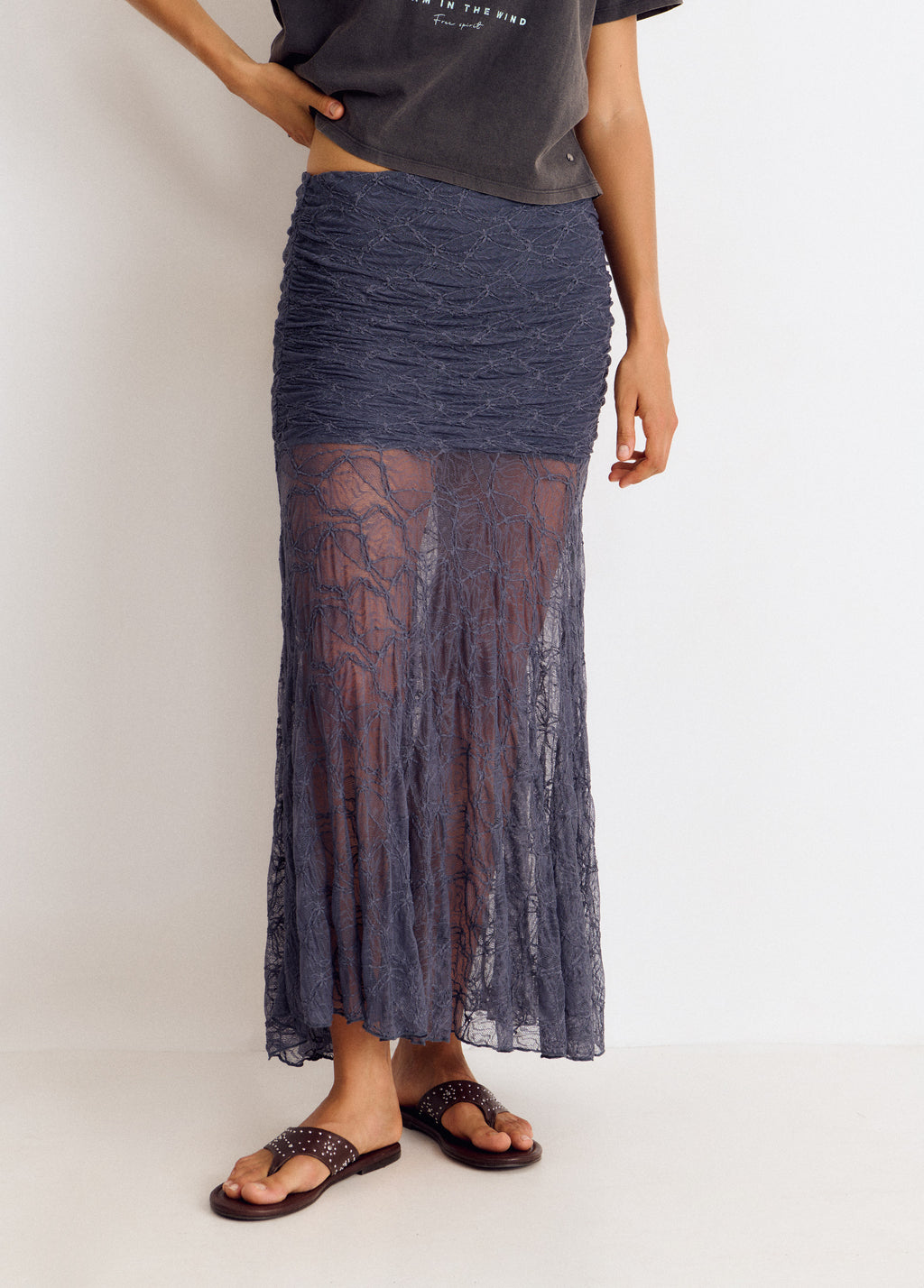 Ruched skirt