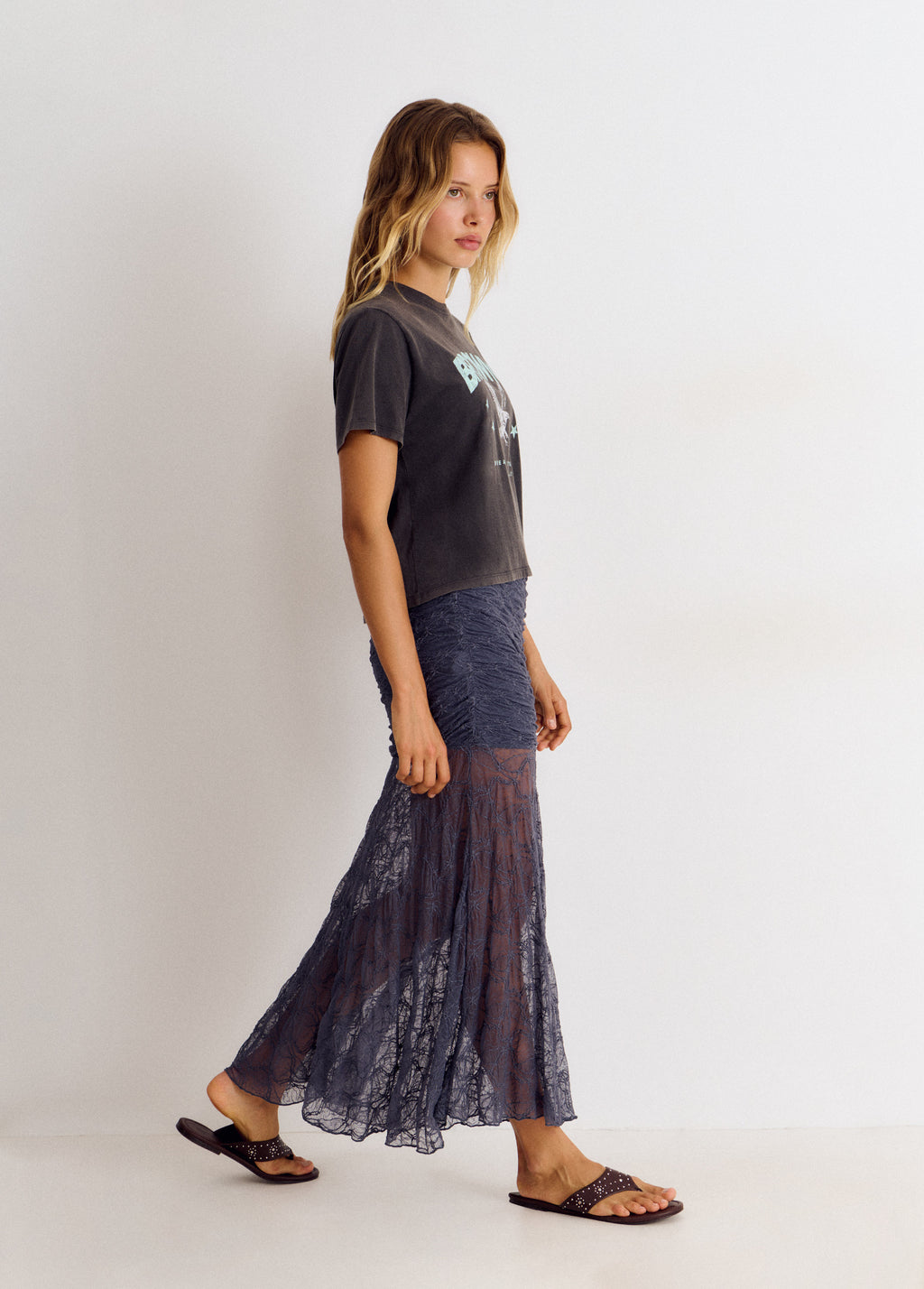 Ruched skirt