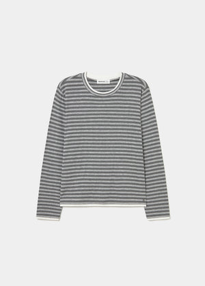 T-shirt rayé en viscose