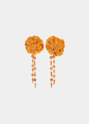 Cascading flower earrings