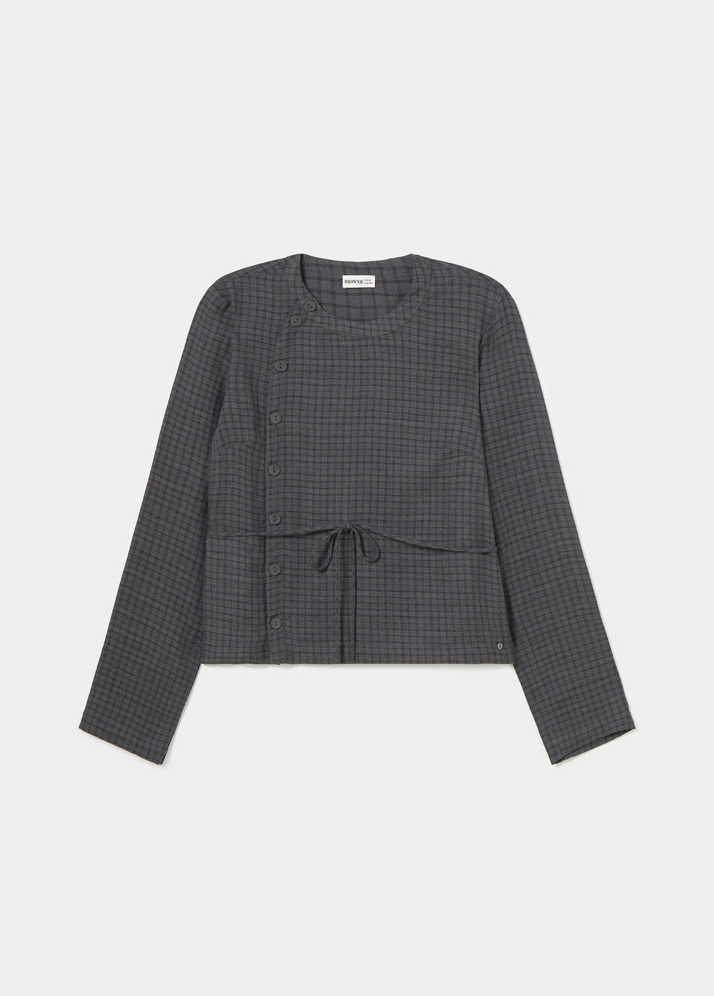 Blusa cuadros detalle botones