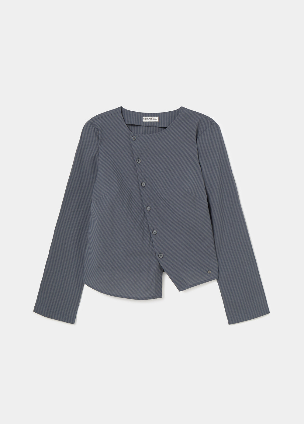 Blusa rayas botones cruzados