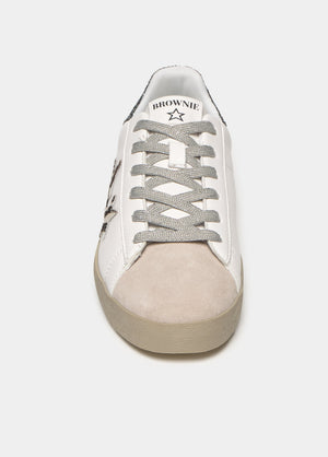 Glitter animal-print sneaker