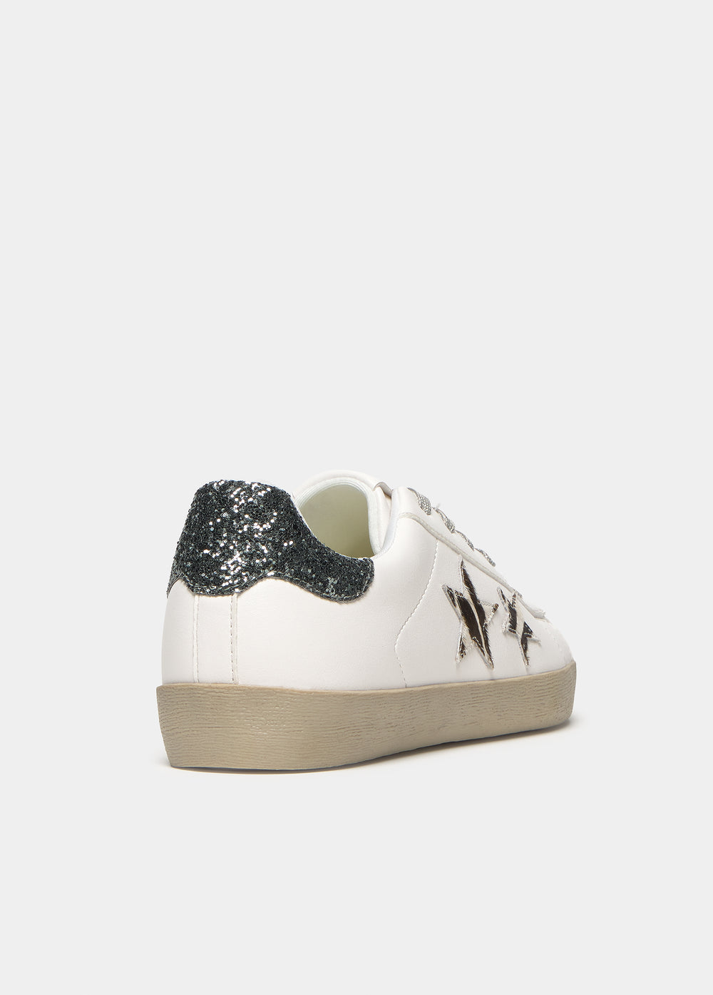 Glitter animal-print sneaker