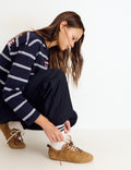 Double-lace sneaker