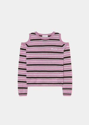 Jersey hombros descubiertos rayas