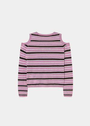Jersey hombros descubiertos rayas