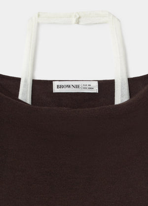 Jersey doble cuello barco