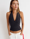 WASHED EFFECT CROCHET TOP