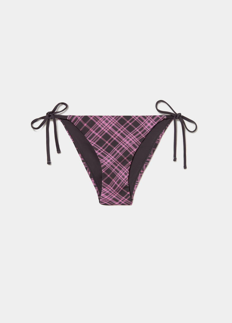 Baguita bikini cuadros estampado