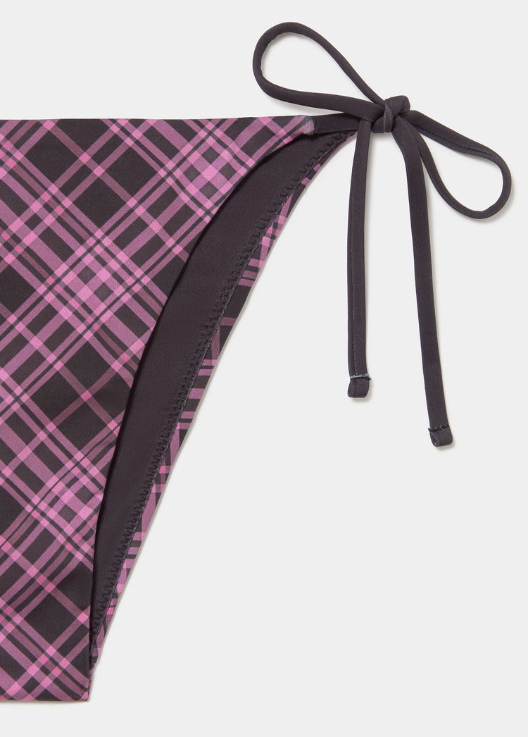 Baguita bikini cuadros estampado