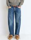 Barrel-leg trousers